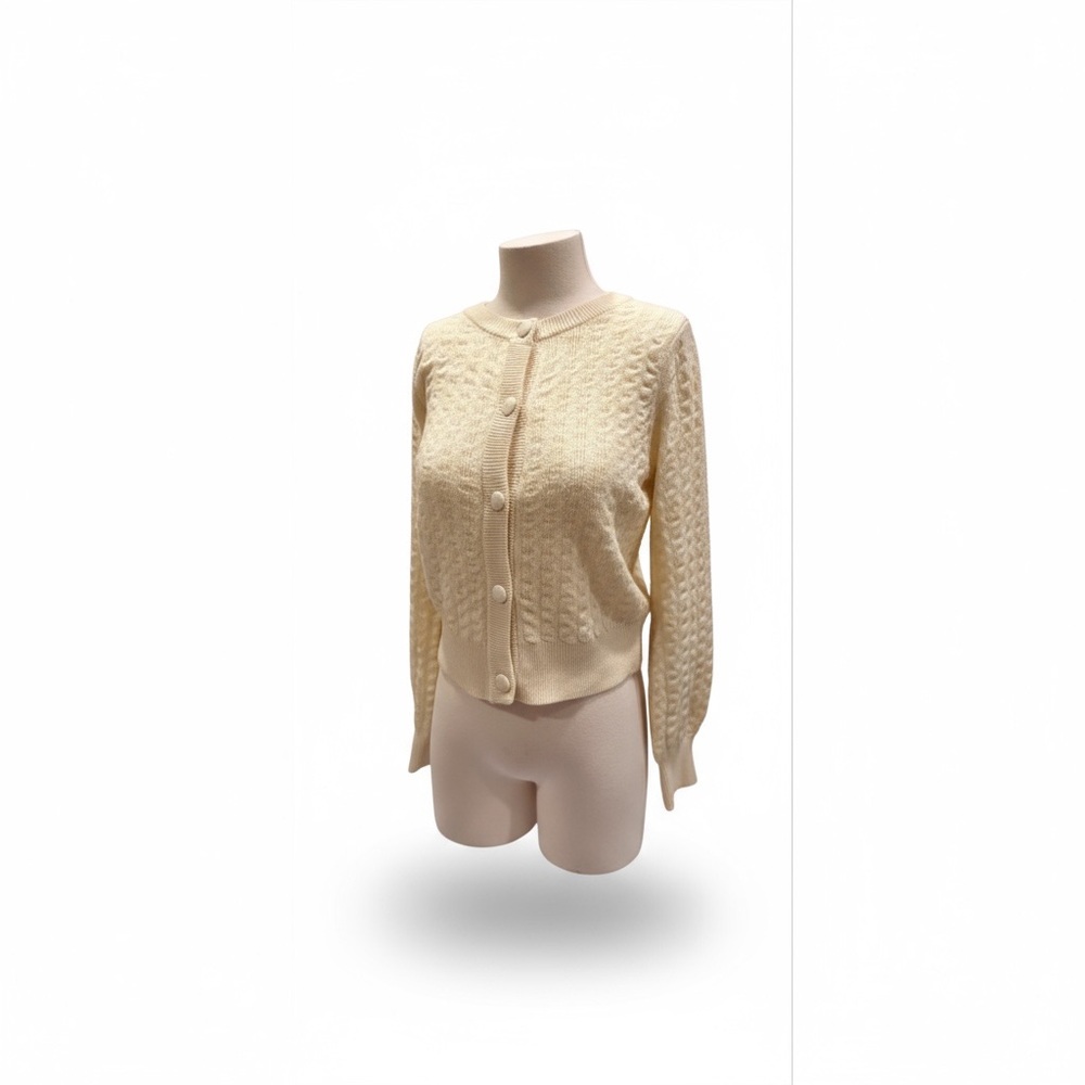 Buttercream Cable Knit Cardigan